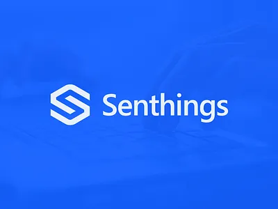 Senthings artangent cube design geometric logo sense sent things