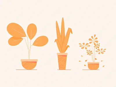 Plants clear illustration pattern plant simple vector webpage