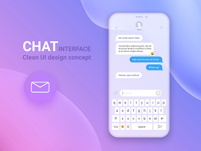 Chat Interface app chat design dialog illustration interface message messenger shutterstock sms ui vector