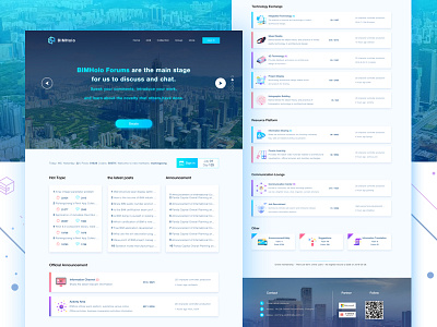 BIMholo Holographic Technology Platform forum design forum hololens icons illustration interactive interface mixed product reality ue ui ui design ux visualization web