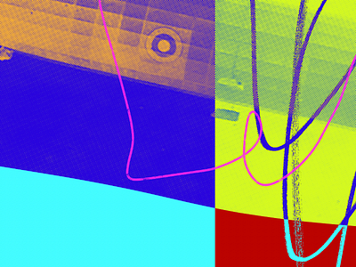What the Blimp art collage digital