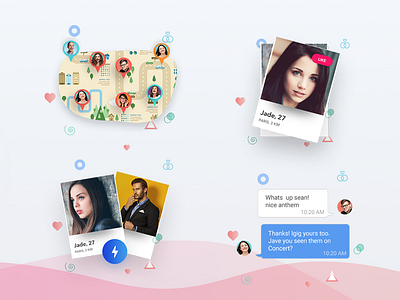 Dating Icons & Illustrations dating app graphics icons zignuts