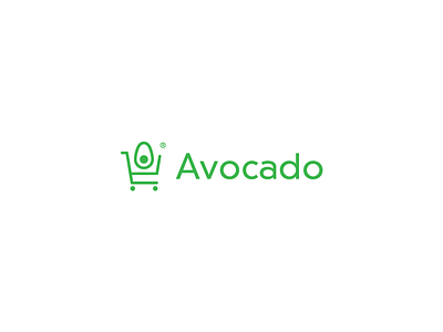 Thirty Logos #24 - Avocado (Grocery Shopping App) avocado brand branding challenge design graphic grocery logo logofolio logos thirty