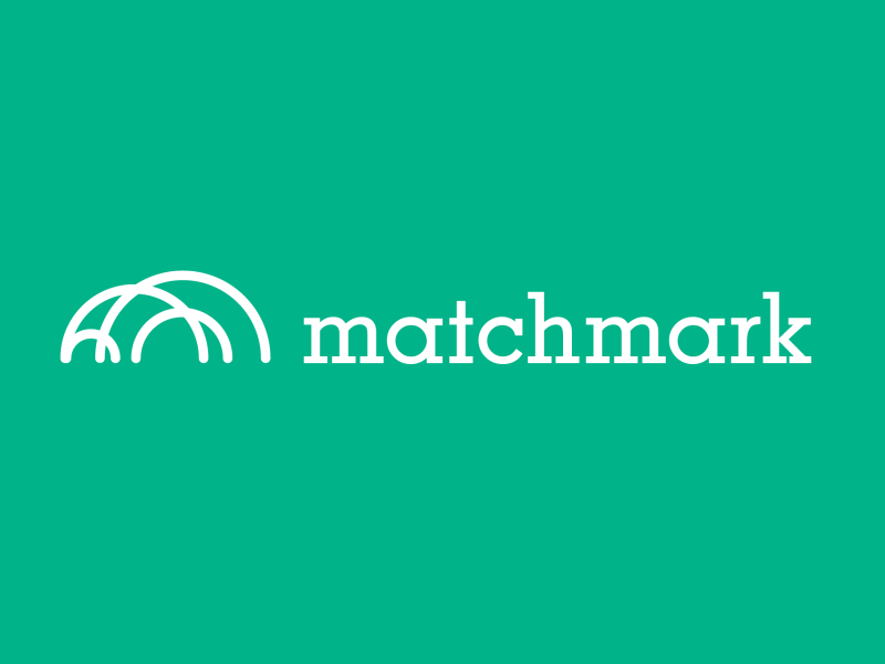 Matchmark Logo after effects animation branding connections design gif green logo mark motion transitions white