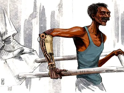 ManMachine art background design character design concept art design digital art illustration