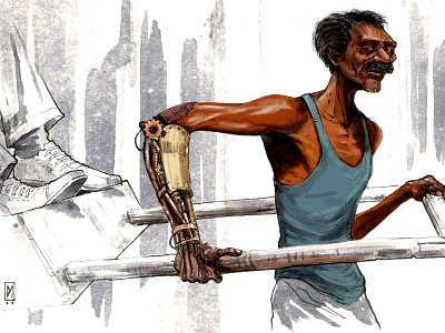 ManMachine art background design character design concept art design digital art illustration