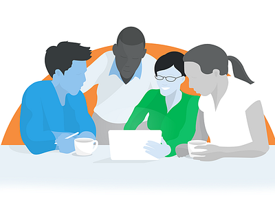 Collaboration Illustration illustration professional web design