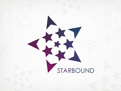 Starbound arrows branding brandmark direction logo star