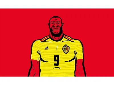 Romelu Lukaku belgium brushpen cartoon doodle football illustration lukaku romelu worldcup