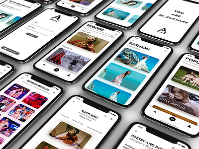 AWESOME PHOTOGRAPHY app clean design fashion graphic interface photo ui user ux
