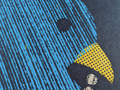 Magpie poster screenprint