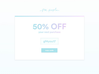 Daily UI #061 : Redeem Coupon airy coupon code daily ui design light ui