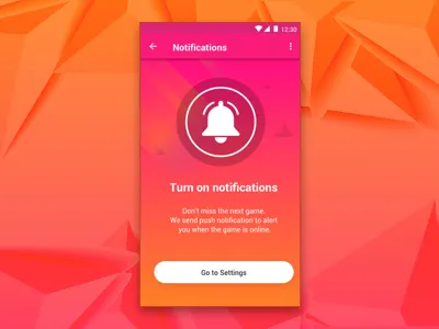 Notification Page Design sketch