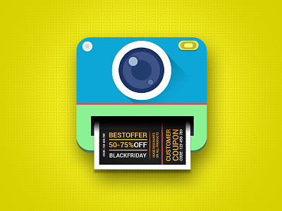 Camera Logo artwork branding cameralogo coupon discountcoupons flat illustration latesttrend logo modern ui ux