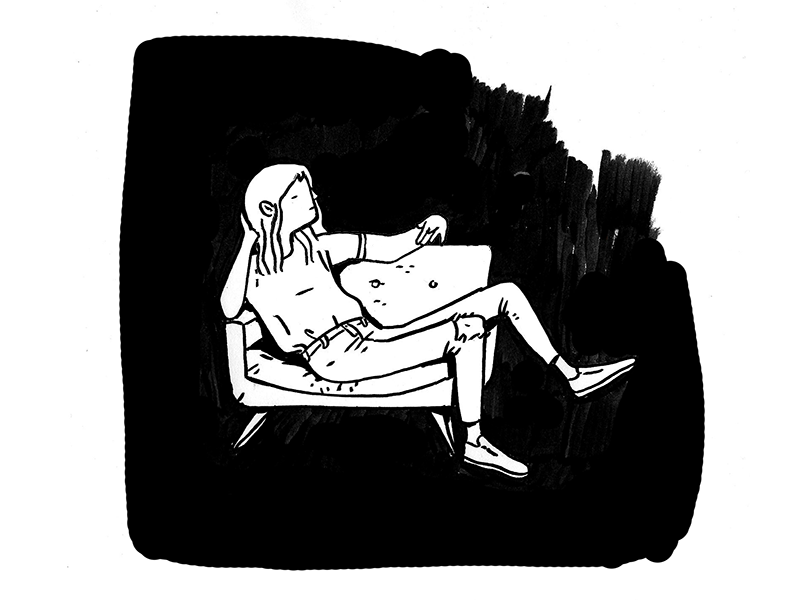 Smoking animation blackwhite illustration smoking