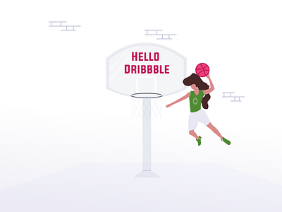 Dribbble shot africa debut femaledesigner illustration lagos nigeria shots welcome