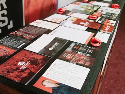 Building The Future - Print Pieces branding building the future campaign fundraising