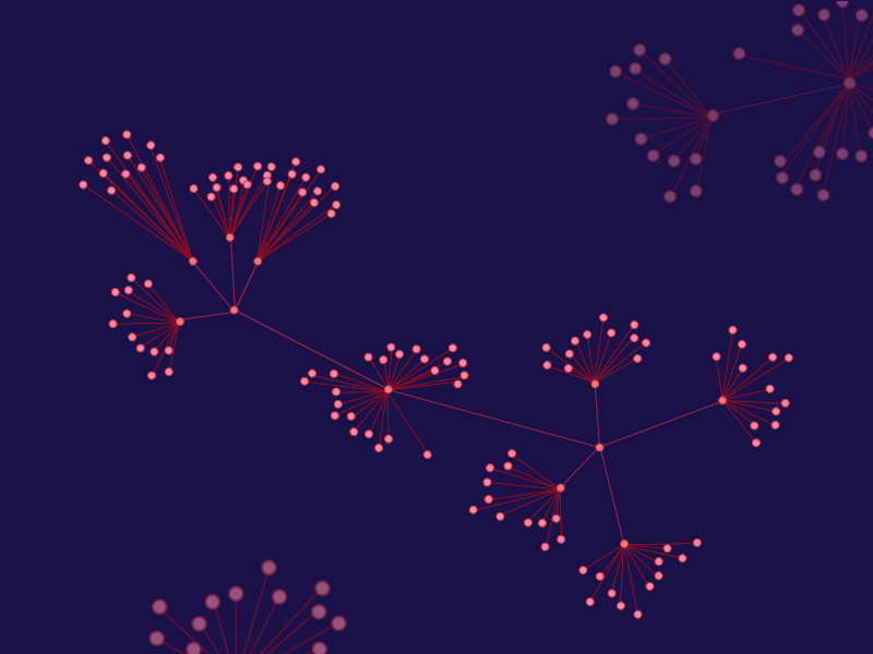 Fireworks analytics data viz digital design fireworks fourth of july illustration network graph product design