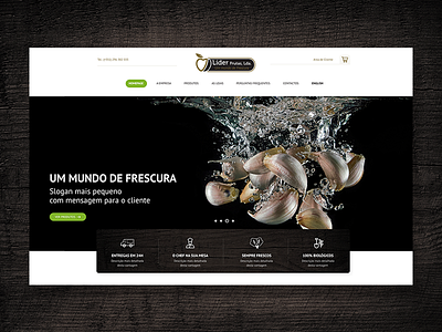 Lider Frutas Website Header Preview food fruits organic vegetables web design webdesign website