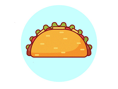 Tac.Co digital illustration flat food illustration junkfood minimalistic simple taco vector