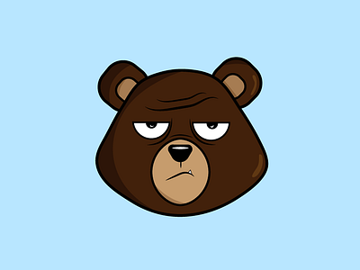 Bear bear cartoon illustration vector