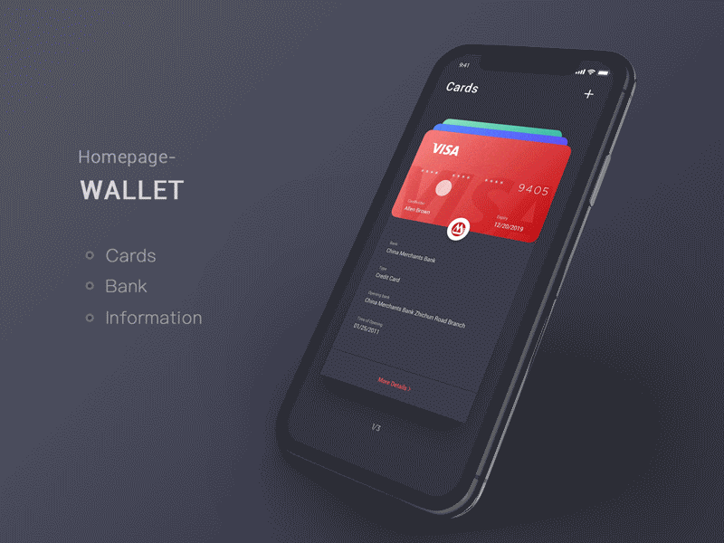 finance app card finance motion