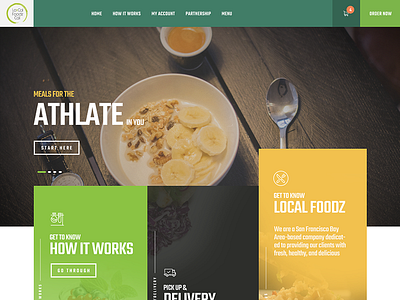 Localfoodz clean medical website ui