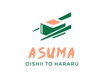 Logo Asuma branding logo sushi