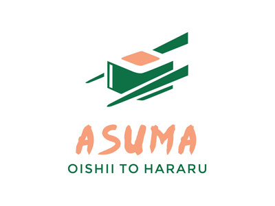 Logo Asuma branding logo sushi