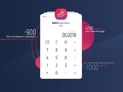Calculator (004) #DailyUI dailyui
