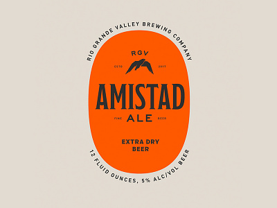 Amistad Ale ale beer birds label rio grande valley