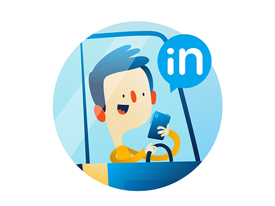 App Mobile app cartoon character colorful corporate design gradient illustration vector