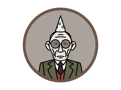 Grandfather from Cube Escape : Birthday avatar gift illustration line linear man minimal old rustylake simple tie