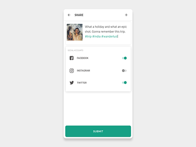 #010: Social share 010 dailyui socialshare ui userexperience userinterface ux