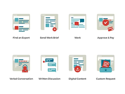 unQube : How It Works Icons advise dribbbleinvite expert howitworks icon icons invite launch site unqube