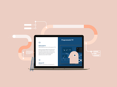 Decidata, insights decidata flat flow illustration