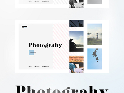 Photography Portfolio creative curated design flat gallery landing page photography photos portfolio portfolio design stock web design