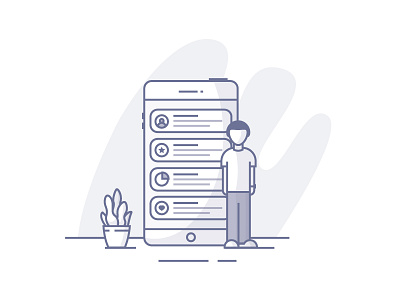 Organise Your Health/Life fit health life man navy organise phone appointments plant potted plant