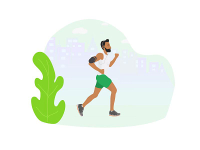 Fitness Running fitness man running