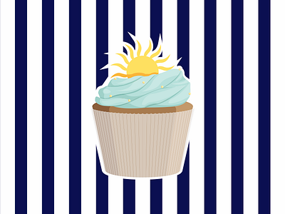 Cupcake graphic design icon illustration illustrator