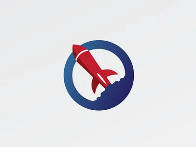 The Rocket. brand logo rocket