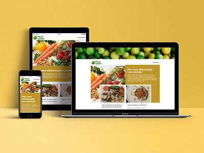 Website for Minuto Nutrição cooking food nutrition recipes