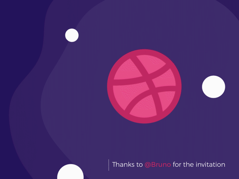 Hello Dribbble debut dribble graphic design player thanks universe