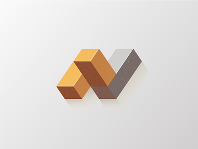 Logo N golden ratio grid illustrator logo n process