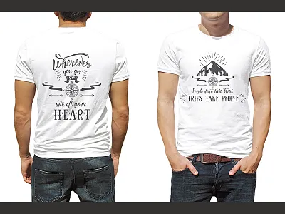 Travel quotes, hand drawn lettering cards. Prints for t-shirt. adventure explore hand drawn hand lettering handwritten font letter lettering print for t shirt quote travel typography wanderlust