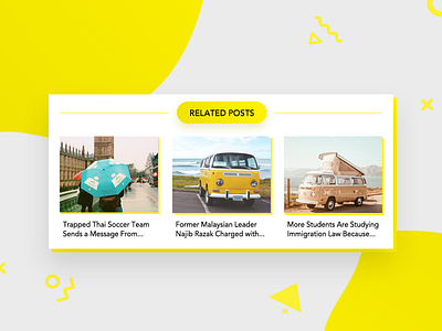 Related Posts - #1st shot blog blogging blogpost daily dailyui design news post ui ux