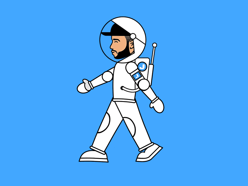 Spaceman Jax Dancing Character Rig cinema4d duik illustration jax jones joysticks mable music planet space spacemen