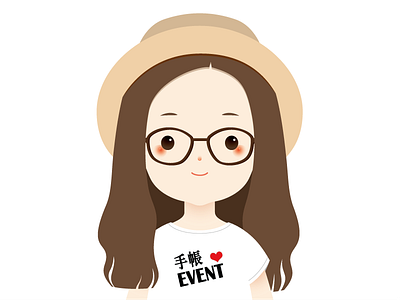 Profile Picture design girl illustration profile picture vector