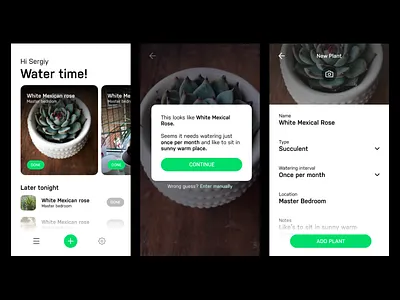 Water my plants test task ai camera cards ios 11 mobile notification plants recognition water