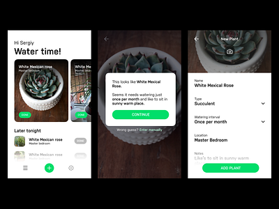 Water my plants test task ai camera cards ios 11 mobile notification plants recognition water